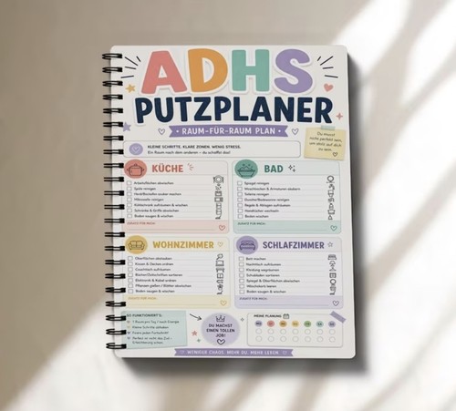Adhs putzplaner raum für - adhs, raum-für-raum